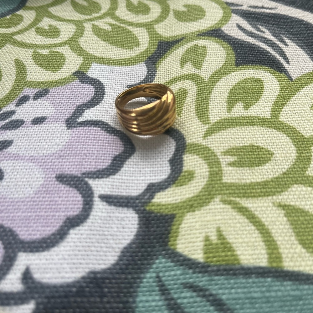 24k-gold ring, 1950 Smythe Jewelers